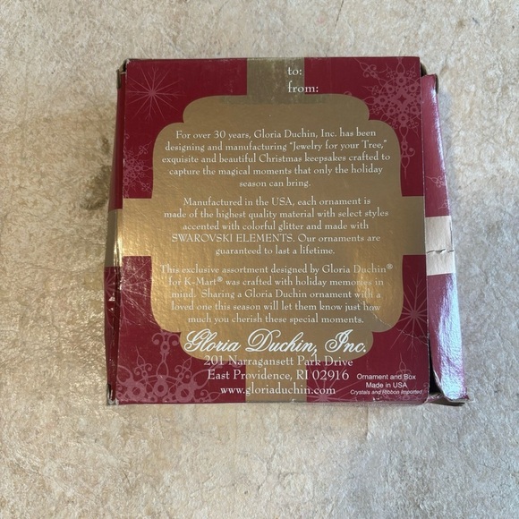Gloria Duchin Collectable Christmas Ornament Family Tree New - Picture 2 of 2